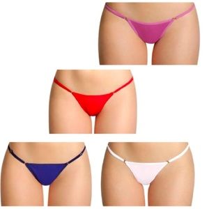 NEW 4-Pack of ADJUSTABLE G-String Thongs!